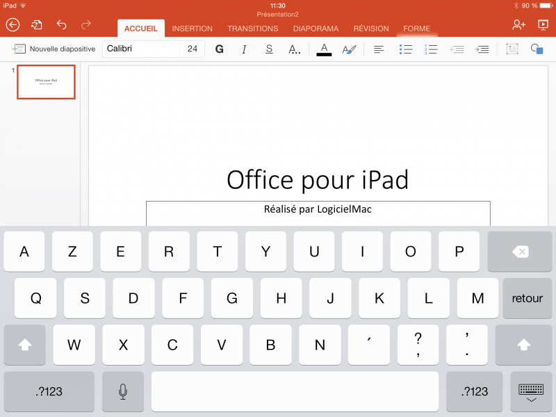 powerpoint pour ipad